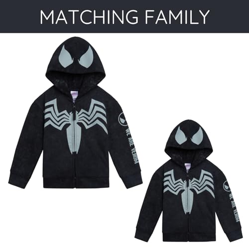 Image of Marvel Spider-Man Matching Family Cosplay Fleece Zip-Up Hoodie