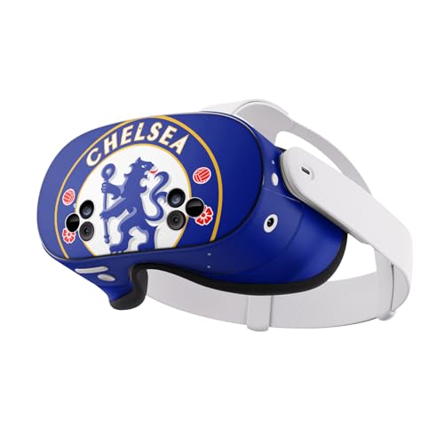 Head Case Designs Officially Licensed Chelsea Football Club Oversize Art Vinyl Sticker Skin Decal Cover Compatible with Meta Quest 3S