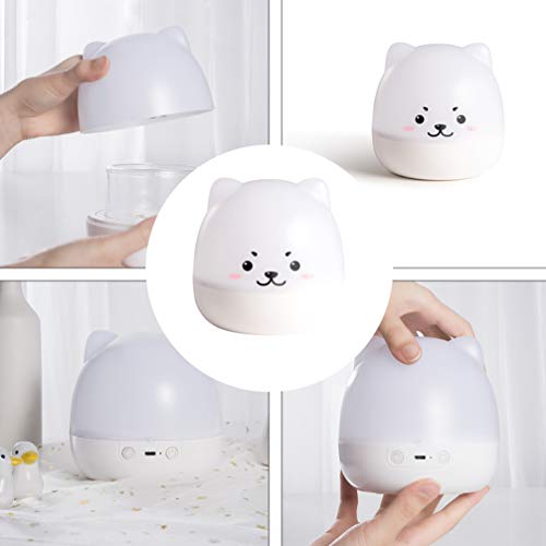 BESPORTBLE Luz Noturna Led Projetor de Forma de Cachorro Música Giratória Lâmpada Céu Estrelado Usb