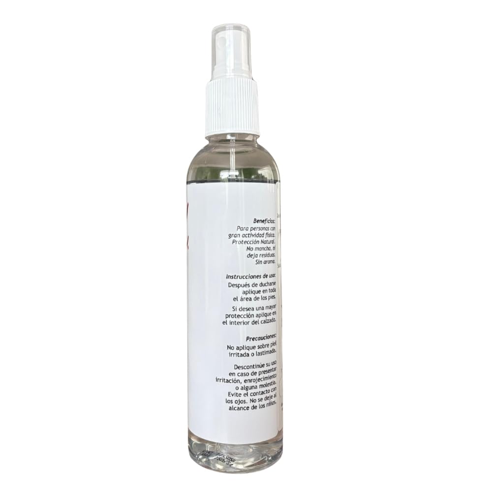 Zahal, Natural foot deodorant spray unisex paraben-free, alcohol-free, fragrance-free odor control 8.0 oz