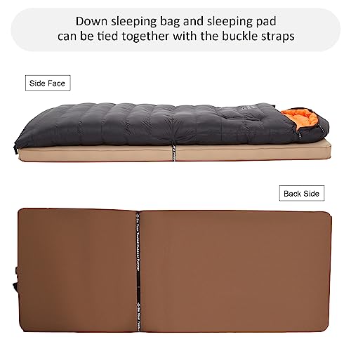 Bolsa de Dormir Rectangular de Plumas para Adultos Camping con Orificios para Brazos miniatura 6