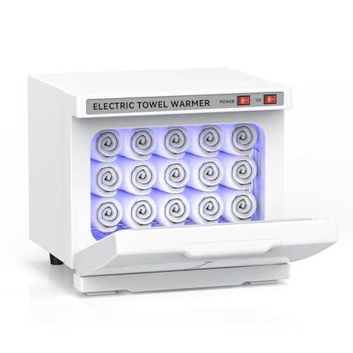 SFANSPA Hot Towel Warmer for Spa,2-in-1 Thermostatic Towel Heater,8L Small Towel Warmer with Quick and All-Round Heating for Facial SPA,Beauty Salon,Esthetician and Bathroom