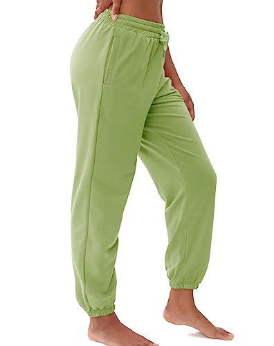 Flyearth Sweatpants For Women Cinch Bottom Lounge Comfy Athletic Joggers Running Trousers Drawstring Pants With Pockets #TOP8