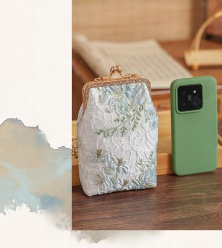 Chinese imitation Song brocade brocade mouth gold bag coin wallet women's phone bag3