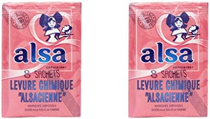 Alsa - French Cake Baking Powder, 0.38 Ounce, 8 Count Pack of 2