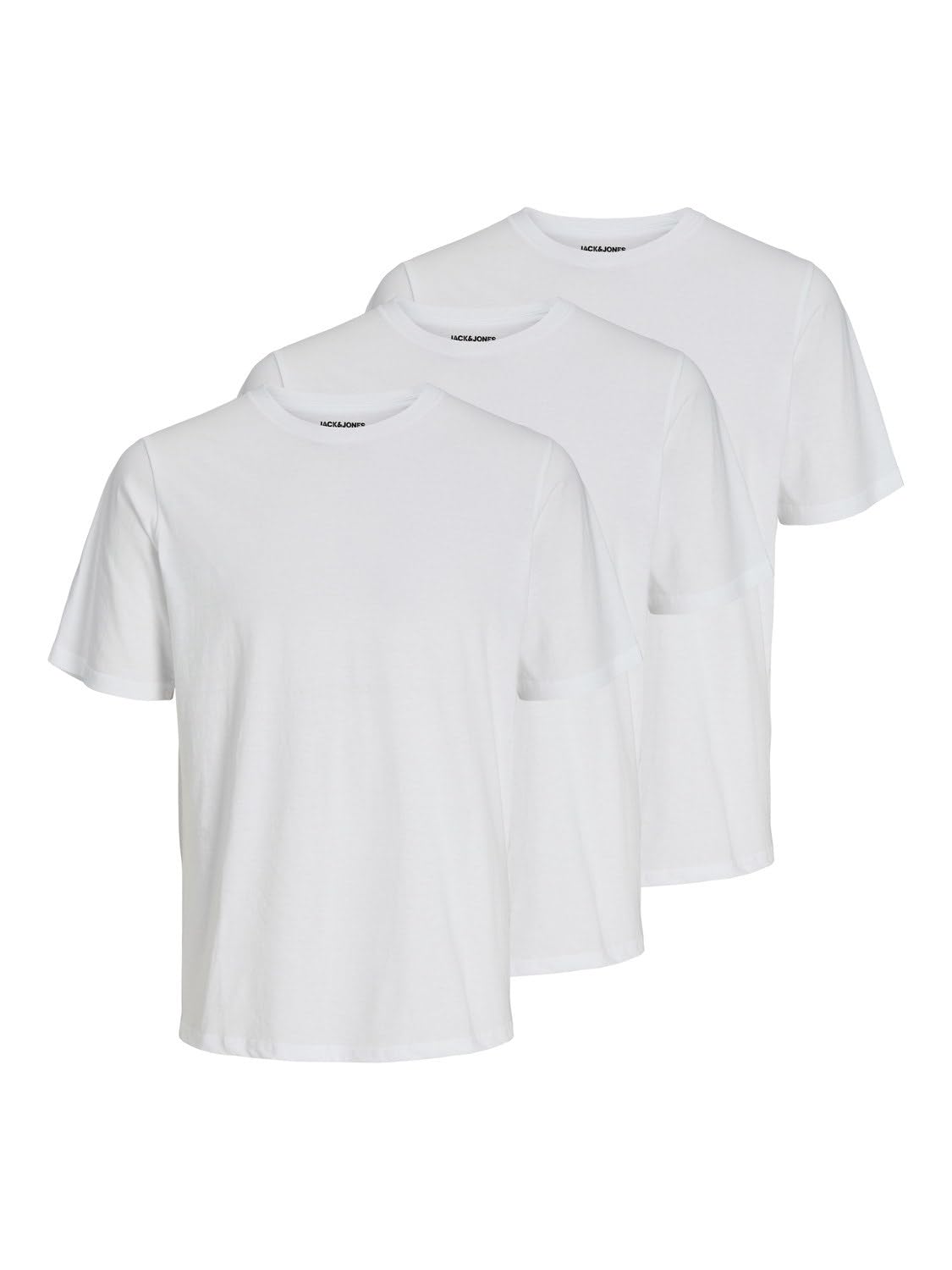 Jack And Jones Men's 3-Pack Under Crew T-Shirt - White - XL