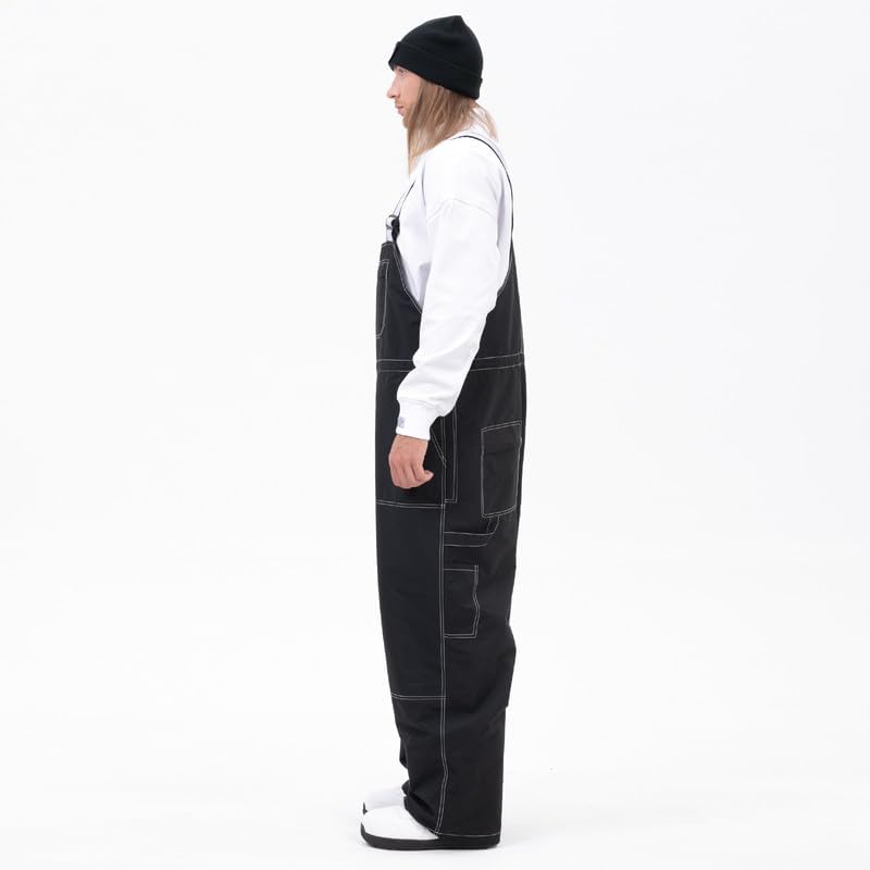 SNOWVERB Baggy Snow Bib Pants Waterproof Ski Bib Overalls Adjustable Snowboard Bibs Winter Snowsports Men