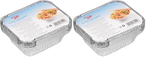 Image of Tala 10A60122 Foil Container with Lids Silver (Pack of 2)