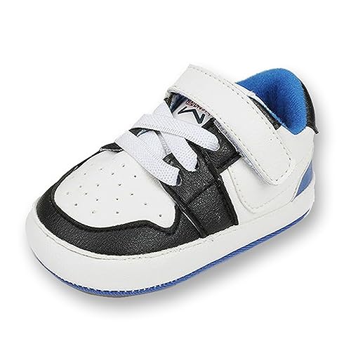 Image of Clowora Unsex Baby Shoes Boys Girls Infant Sneakers Non-Slip Soft Rubber Sole Toddler Crib First Walker Lightweight Shoes