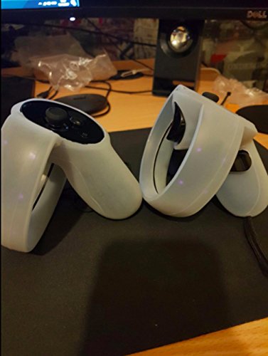 Silikonhülle Touch Controller Haut für Oculus Rift Controller cover Silikonschutzhüllen Griffe, weiß (2er Set) - Image 4