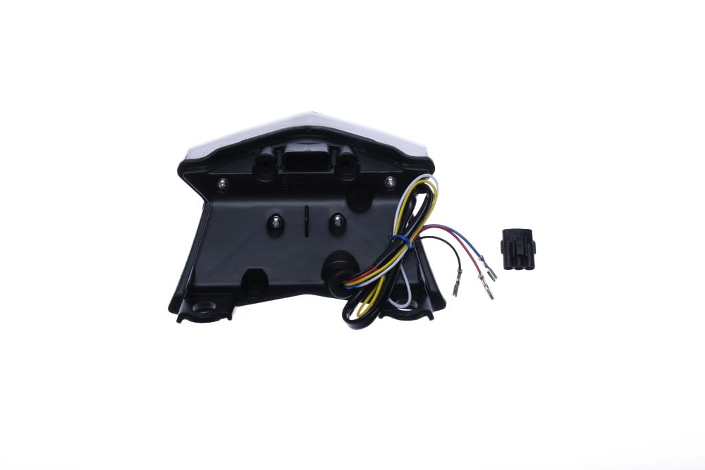 AVDB-moto Feu Arrière/Stop LED compatible avec KAWASAKI Z650 Z 650 Z-650 ER650H 2017-2019, Z900 Z 900 Z-900 ZR900B 2017-2019, NINJA 650 NINJA-650 EX650 2017-19 + Clignotants Intégrés (Fumé Noir)