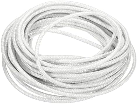 PATIKIL 26.3 Feet 13AWG Electronic Wire, Insulated High Temperature Resistant Electrical Flexible Silicone Cable for Lamp Boiler Heater, White
