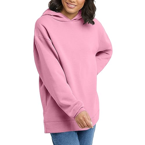 Hanes Women's EcoSmart Fleece Hoodie, Cotton Sweatshirt for Women, Kanga Pocket