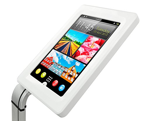 Mount-It! Secure Tablet Stand for iPad - Anti Theft iPad Kiosk - Retail iPad Mount - Security Tablet POS Stand - Locking Tablet Enclosure Stand for iPad 9.7 & Limited 10.1 Tablets (MI-3781)