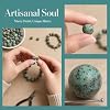 Yochus 60pcs Natural Matte Africa Turquoise Gemstone Beads，6mm Frosted Round Loose Stone Beads for Jewelry Making DIY Earring Bracelet Necklace Crafts #3
