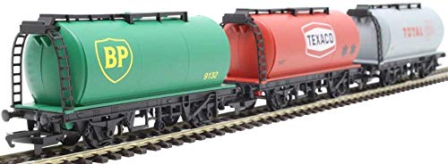 Hornby R6891 Triple Fuel Tanker Pack Freight Car, Multi #TOP1