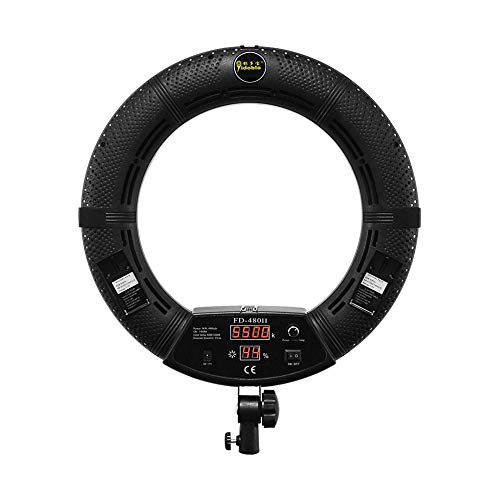 18 Pulgadas de Pantalla Digital Regulable 3200K-5500K LED Anillo de luz Kit,iluminación para la cámara Smartphone Retrato Selfie Youtube Foto Video Estudio de fotografía(sin trípode y Bolsa)