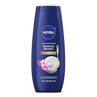 NIVEA Nourishing Botanical Blossom Body Wash with Nourishing Serum, Moisturizing Body Wash for Women, Enriched with Provitamin B5 and Vitamin E, 20 Fl Oz Bottle