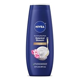NIVEA Nourishing Botanical Blossom Body Wash, Nourishing Serum, 20 FL OZ