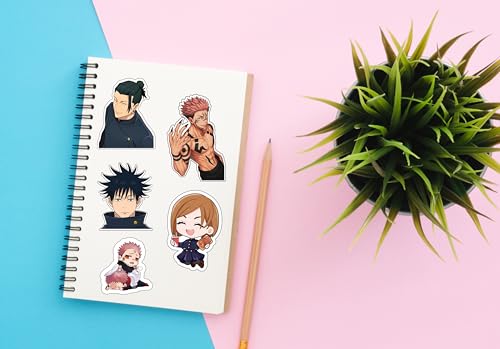 Image of Jujutsu Kaisen Stickers for Kids & Teens - Vinyl Decals | Waterproof Stickers for Laptops, Water Bottles, Bikes