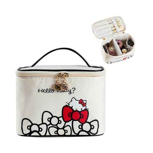 Vimanllie Travel Makeup Bag Large Cosmetic Bags with Brush Holder,Black Waterproof 3PCS Portable Cosmetic Case for Women,Toiletry Bag for Skincare&Beauty Tools for Her