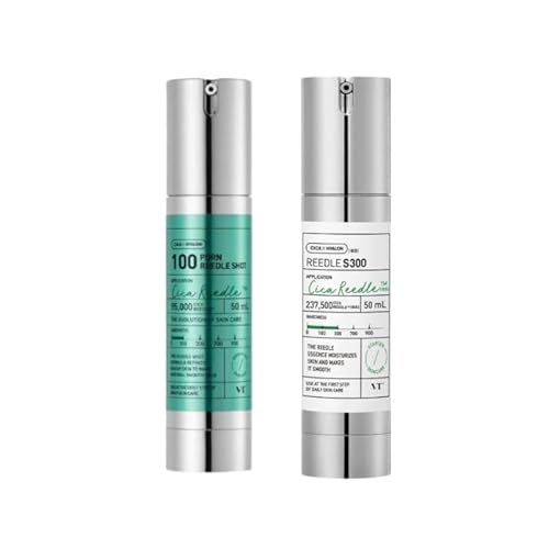 VT Cosmetics ���[�h���V���b�g 100 + ���[�h���V���b�g 300 �X�L���u�[�X�^�[���e�t PDRN�z�� �G���X�e�B�V�e�B&���f�B�A���X�P�A 50ml 2�{�Z�b�g