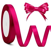 Nastro Di Raso Rosa Baby 10 Mm X 22 M – Double Face In Poliestere Per Confezioni Regalo, Matrimoni E Fai Da Te