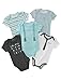 Calvin Klein Baby Boys' 5 Pack Bodysuits, Vanilla/Navy, 3-6 Months