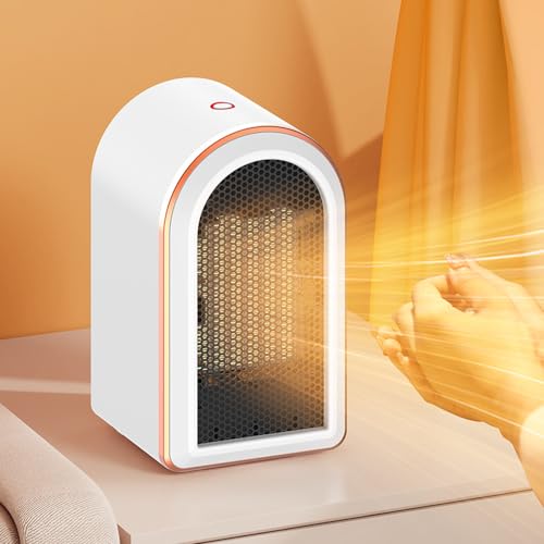 VElae Space Heater Electric Heating Fan Portable Electric with Thermostat 1200W Safe and Quiet Ceramic Heater Fan Heat Up 150 Square Feet for Office Room Desk Indoor Use