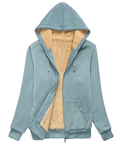 Image of SWISSWELL Hoodies for Women Winter Fleece Sweatshirt - Full Zip Up Thick Sherpa Lined | Full Zip Up Thick Coat, Pockets, Lady Warm Soft Comfy Clothes, Casual Vintage Outerwear Streetwear, Fashion Classic 2026 Top