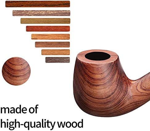 Joyoldelf Smoking Pipes - Rose Smoking Pipe with Foldable Pipe Stand, 3-in-1 Scrapers, Other Cleaning Tools and Smoking Accessories