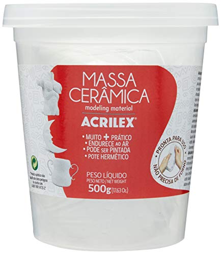 Massa de Porcelana Fria x 3 Unidades, Acrilex 05450, Multicor