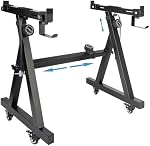 Keyboard Stand Piano w/ Wheels Duty Piano Stand Z Style Adjustable Keyboard Stand Keyboard Holder Piano Keyboard Stand - Sturdy Rolling Musical Keyboard Stand Fits 54, 61 And 88 Keys Electric