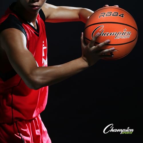 Image of Champion Sports Official Heavy Duty Rubber Cover Nylon Basketballs