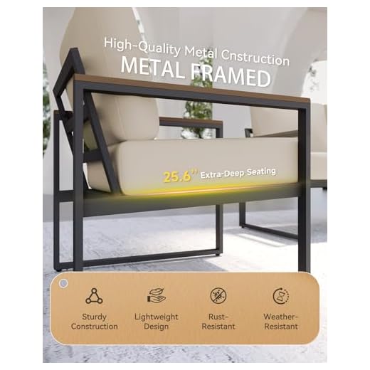 Aoxun 4-Piece Outdoor Patio Furniture Set