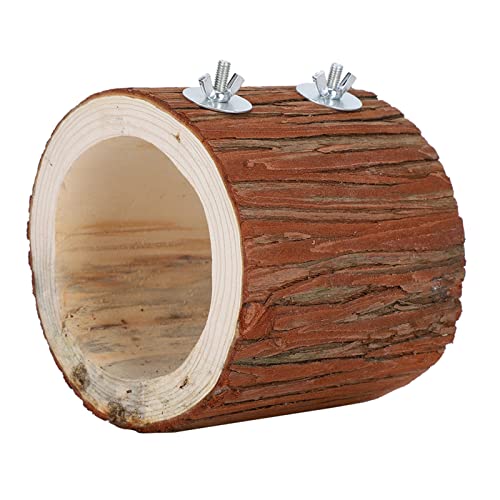 Bird Wooden Cave Hideaway for Small Pet Wood Toy Nest Squirrel Parrot