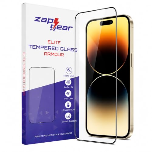 Image of Tempered Glass for iPhone 14 Pro | 9H Hardness Screen Guard | HD Clear Screen Protector | Bubble-Free Installation | Anti-Fingerprint | Smooth Touch | Case