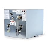 Kuuma 11810 6-Gallon Water Heater, Consistent Hot Water for Boats, Marine Aluminum Tank with Efficient Heat Exchanger, 120V, Gray