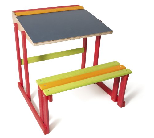 Bureau d'écolier en bois Jeujura 8860 : la solution idéale contre le désordre des jouets