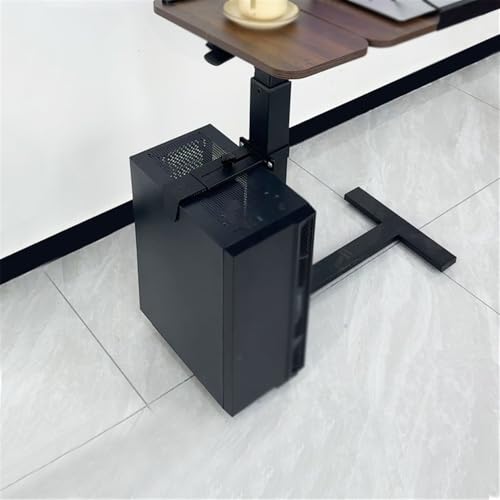 Soporte para CPU bajo el escritorio - Soporte colgante dividido para torre PC, abrazadera negra de acero, soporte resistente para escritorio ajustable y torre PC miniatura 7
