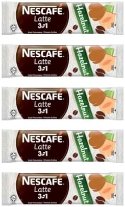 Nescafé Latte Hazelnut 3 in 1 Sachets Pack of 5 (5 X 24g), 120g