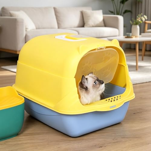 Litière pour chat avec capot Generisch amovible pour stopper les odeurs