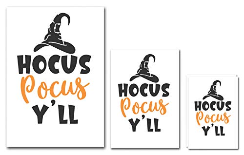 UDNAG Untearable Waterproof Stickers 155GSM 'Witch hat | hocus pocus yÕll' A4 x 1pc, A5 x 1pc & A6 x 2pc