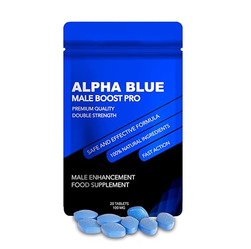 Alpha Blue Pro | 40 Tablets | 100% Herbal Food Supplement Male Performance Enhancement | Extremely High Strength | Based on Ginseng and Macca Root | Immediate Effect | New Extra Strong Complex Alpha Blue Pro | 40 Tablets | 100% Herbal Food Supplement Male Performance Enhancement | Extremely High Strength | Based on Ginseng and Macca Root | Immediate Effect | New Extra Strong Complex