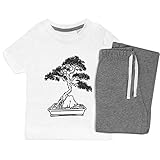 Juego de pijama para niños que incluye un acogedor top de manga corta y pantalones a juego