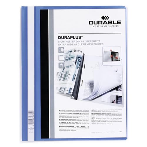 Durable Angebotshefter Duraplus mit Sichttasche für A4, blau,...