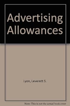 Hardcover Advertising Allowances A Phase of the Price-Making Process Book