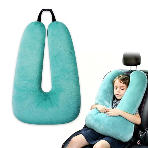 Atablyn Neck Pillow for Kids Travel Provides Double Support to The Head and Neck in Any Sleeping Position on Flights, Car, and at Home, Comfortable Airplane Travel Pillow