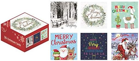 Pack of 30 Quality Christmas Cards - Assorted Bumper Traditional Xmas Cards
