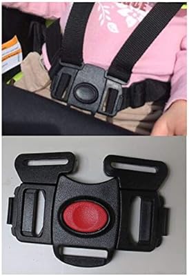 Black 5 Point Harness Buckle Clip Replacement Part Seat Safety for Chicco Bravo Stroller Models for Babies, Toddlers, Kids, Children